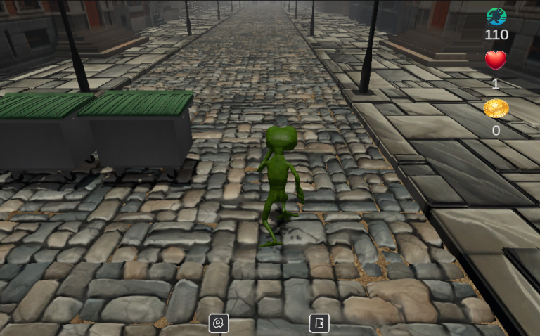 Gameplay du jeu Crazy Green Frog, Interaktive Öko-Spiele für Schulen und Familien