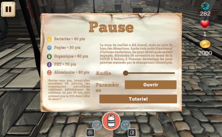 crazy green frog pause menu, Interaktive Öko-Spiele für Schulen und Familien